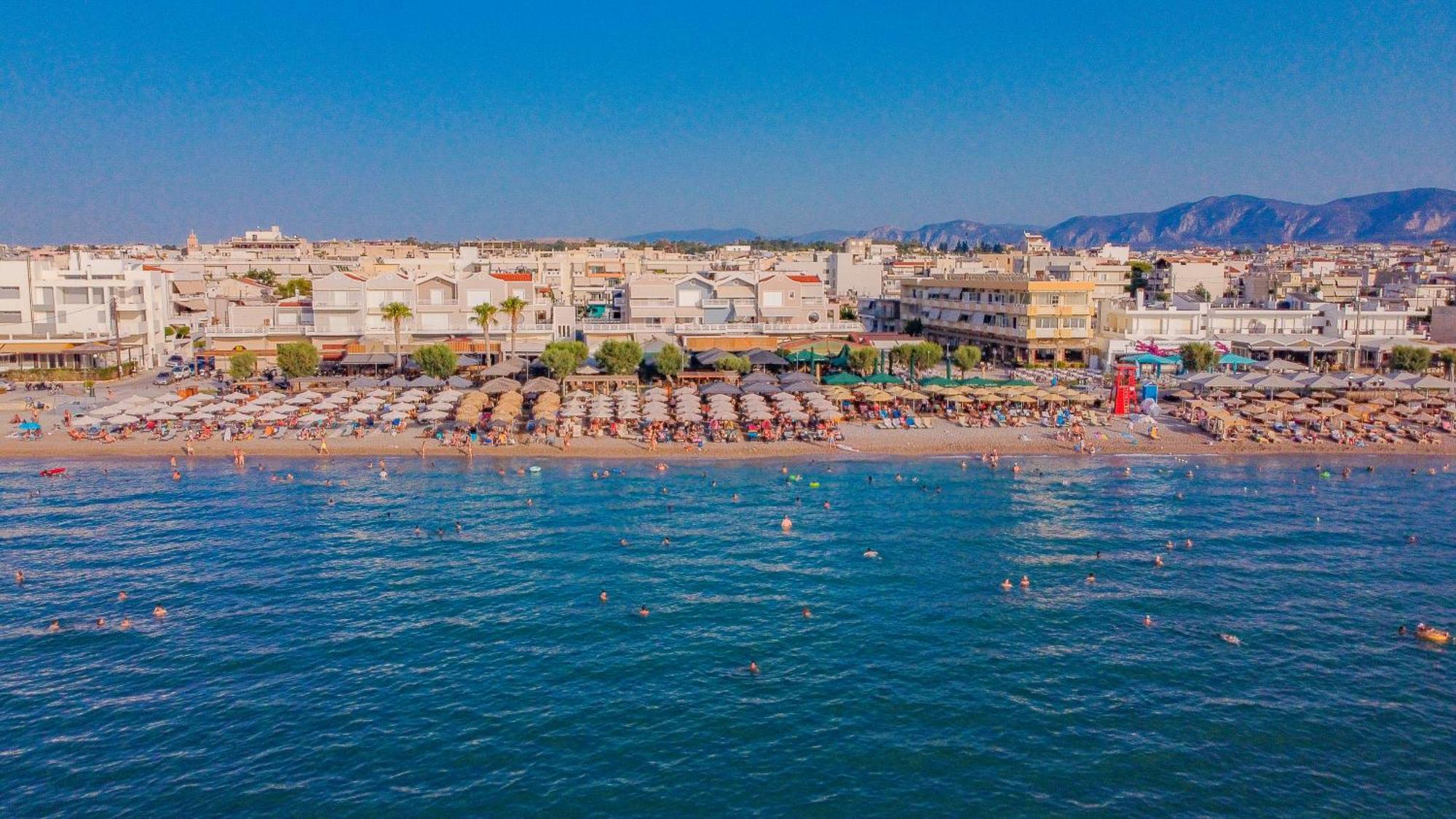 Beach Blue Villa Corinth Экстерьер фото