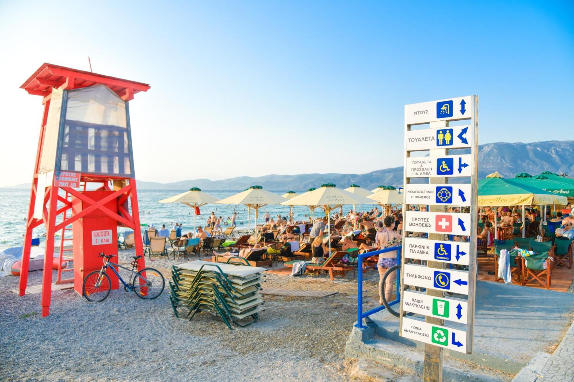 Beach Blue Villa Corinth Экстерьер фото