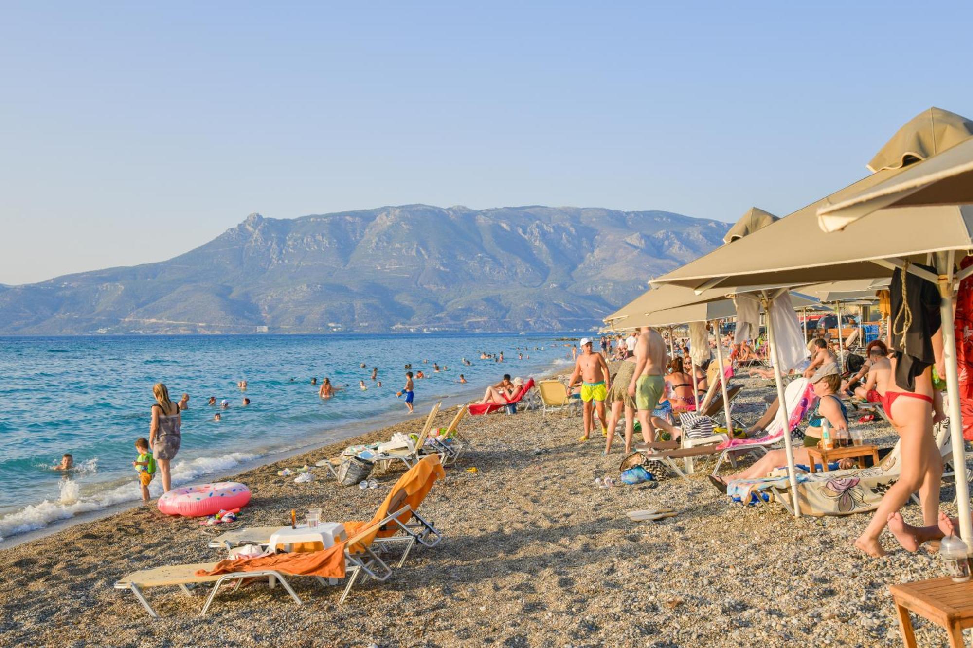 Beach Blue Villa Corinth Экстерьер фото